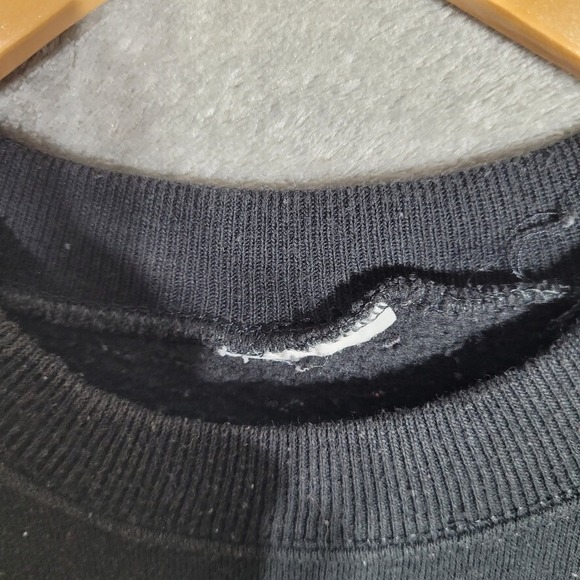 Vtg Wolf Up North Mens Medium Crewneck Sweatshirt Black Moon Wolves - Picture 4 of 9